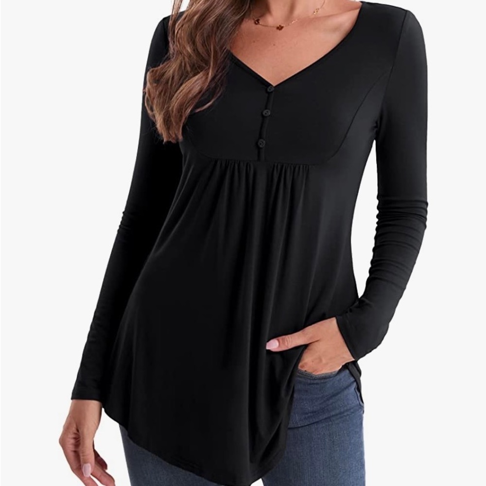 Black Tunic Top🌹